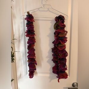 Two Elegant Multicolor Ruffled Scarf